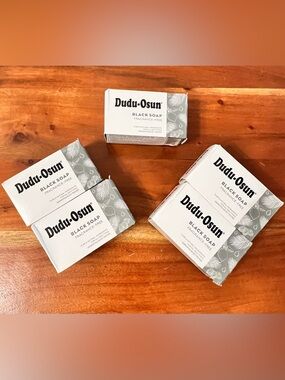 Raw African Black Soap Bars set of ✋🏽